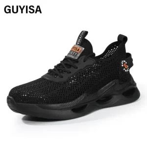 Fashion safety shoes European standard steel toe ultra light safety shoes