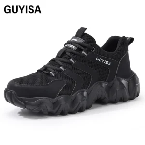 GUYISA High quality steel cloth breathable comfortable men's safety shoes