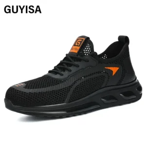 Breathable safety shoes Fashion European standard steel toe sports safety shoes