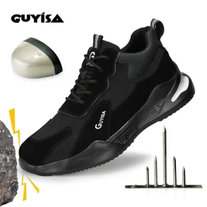 2132S GUYISA Brand New High Quality Steel Toe Work Shoe Industrial EVA Lightweight Breathable Men Safety Shoes