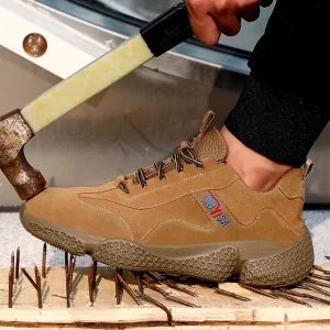 High temperature resistant work boots american steel toe cap safety footwear quality for men