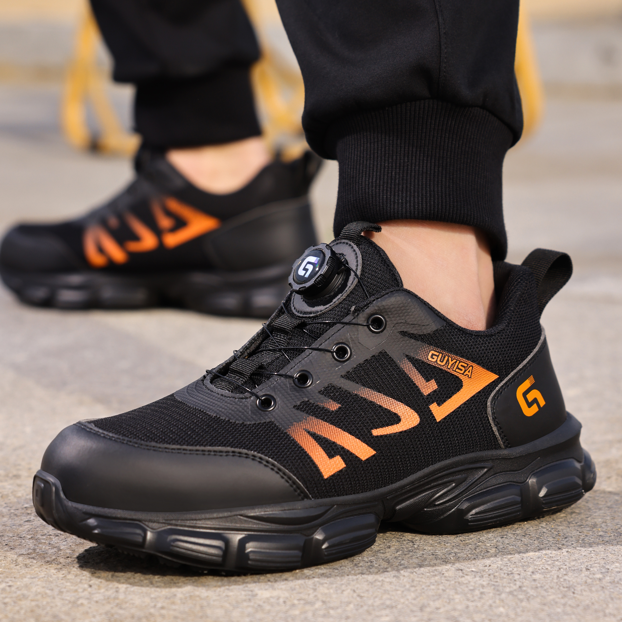 3117 Fashion safety shoes outdoor work European standard steel toe safety shoes - Image 4