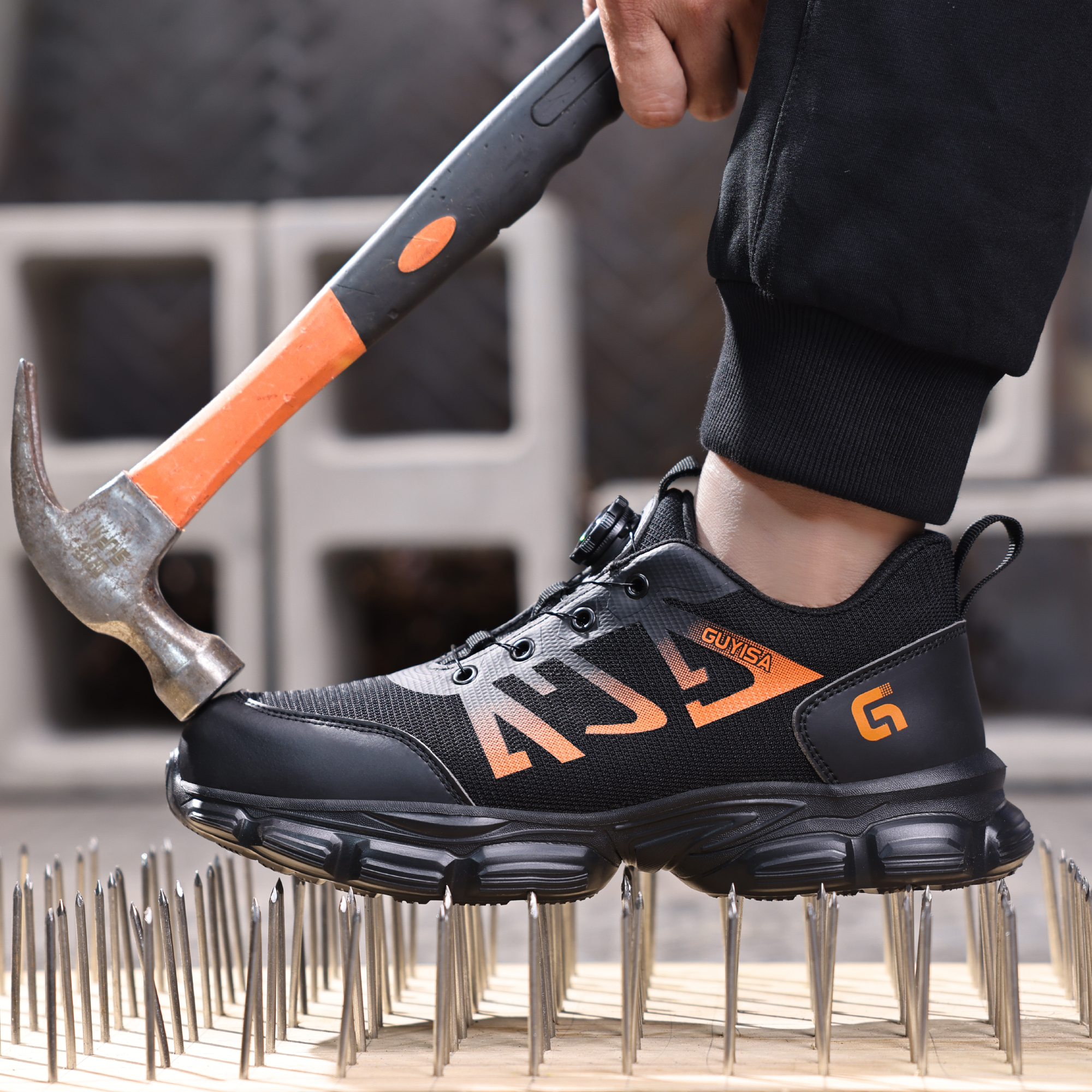3117 Fashion safety shoes outdoor work European standard steel toe safety shoes - Image 5