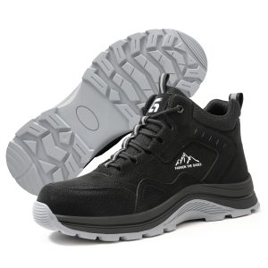 GUYISA 5039BK Euro Steel Toe Anti-Puncture Work Safety Shoes